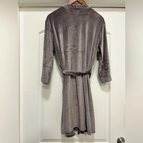 NWT Splendid Velour Short Robe in Mauve - Picture 4 of 8